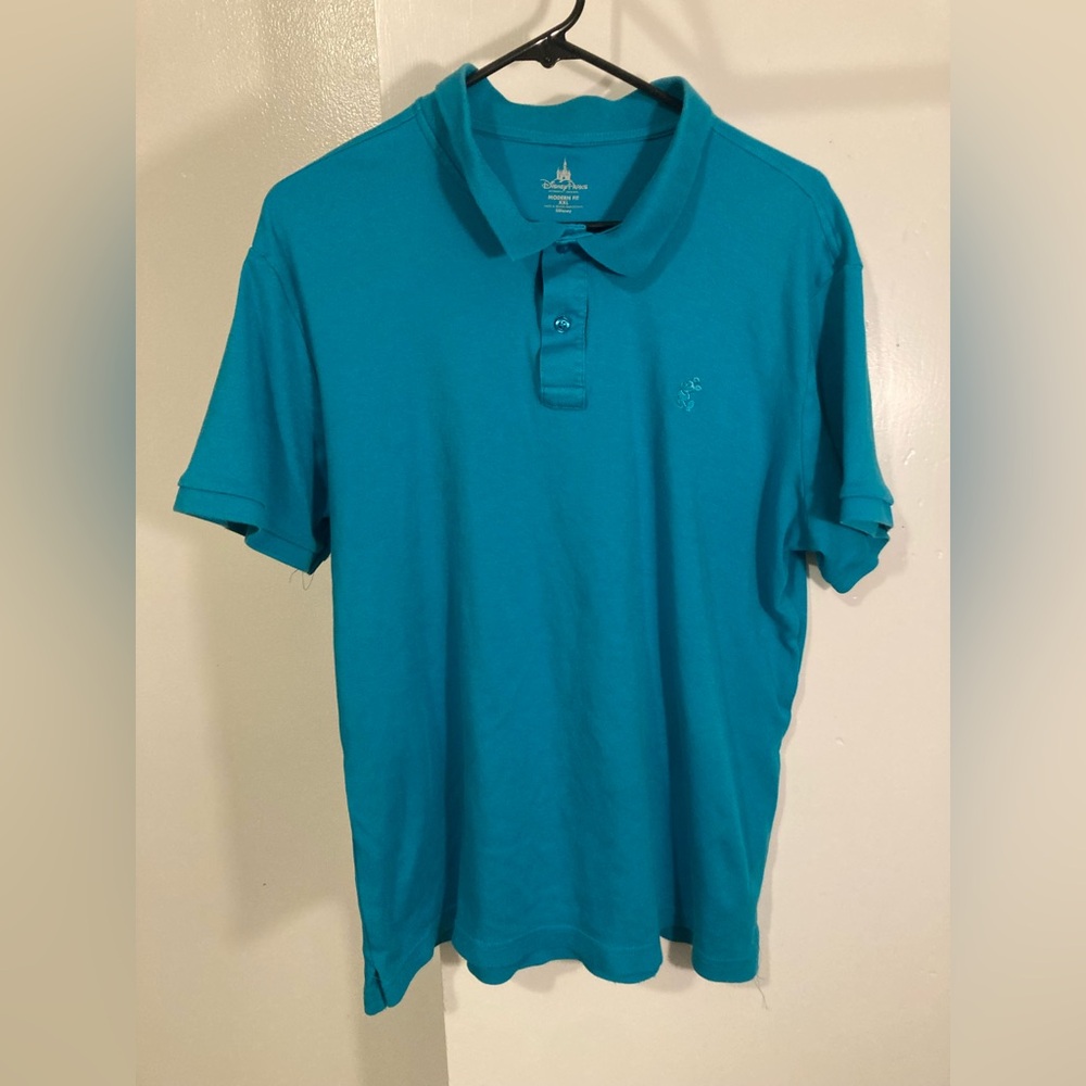 Disney parks- Blue Polo Shirt